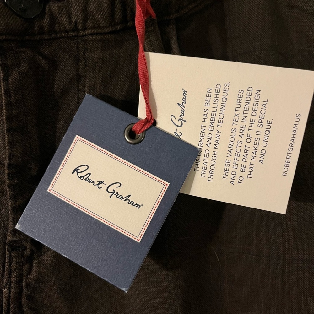 (NWT) Robert Graham Men’s Dunbar Slim Jim Brown Plaid Pants Size 32 x42 - Picture 4 of 10